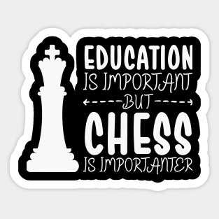 Chess Players and Education Sticker